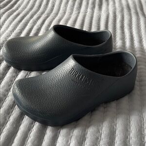 Birkenstock Profi Birki Navy Blue Slip On Clogs Shoes Comfort Washable Size 6